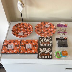 Packed Party Halloween Polka Dot Tableware Set
